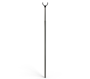 Metallic Extendable Crescent Pole for Safety Hooks Cables