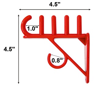 Wall Wire Holder Product Dimension